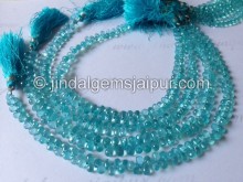 Sky Blue Apatite Faceted Drops Beads